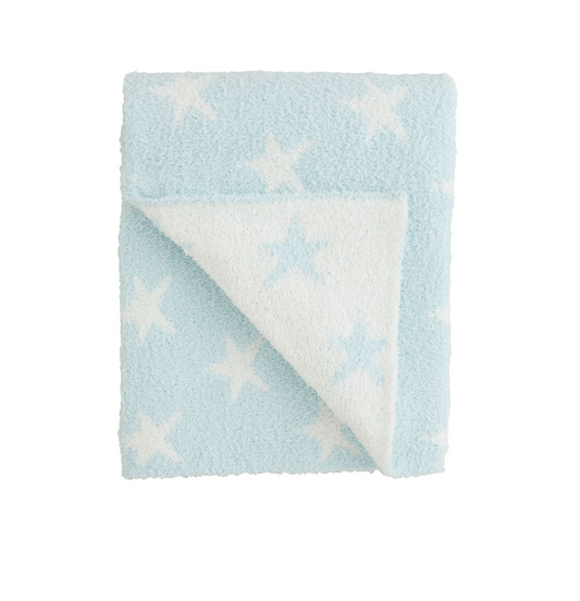 Blue Star Chenille Blanket