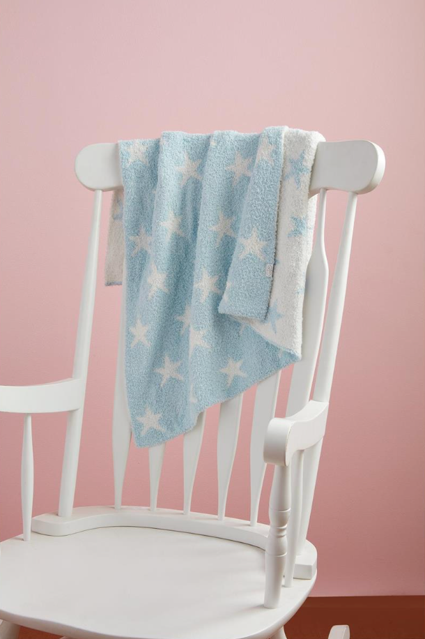 Blue Star Chenille Blanket