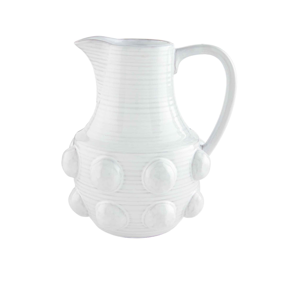 White Beaded Pitcher
