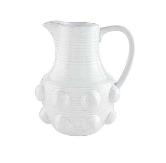 White Beaded Pitcher