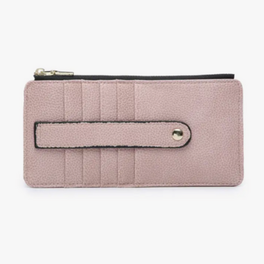 Light Pink Saige Slim Cardholder Wallet