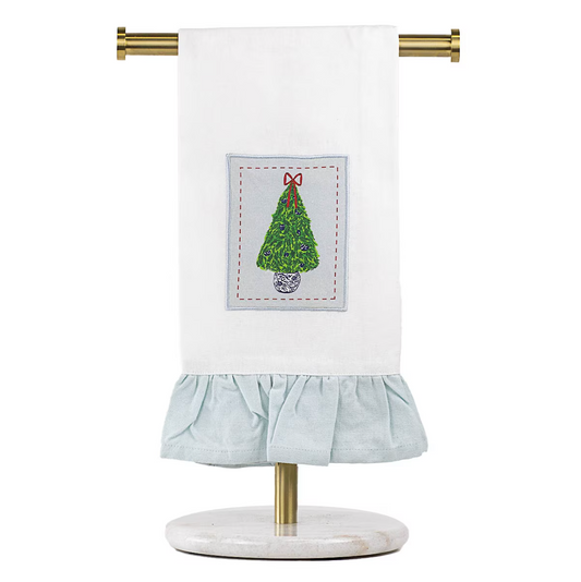 Grand Christmas Ruffle Hand Towel