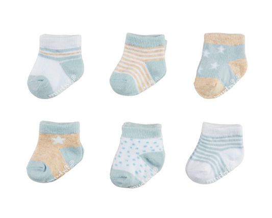 Blue Infant Socks (Multiple Prints Available)