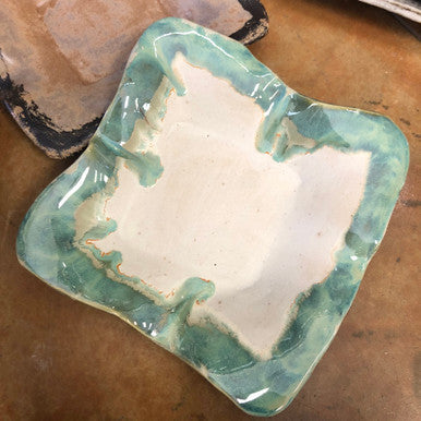 Mockingbird Ocean Small Square Freeform Plate