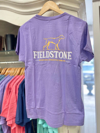 Fieldstone Purple Logo Short Sleeve Tee