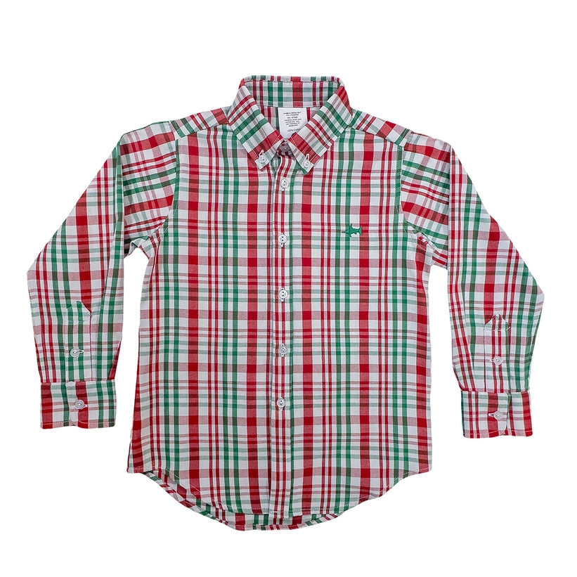 Carter Oxford Shirt In Sleigh Plaid