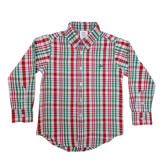 Carter Oxford Shirt In Sleigh Plaid