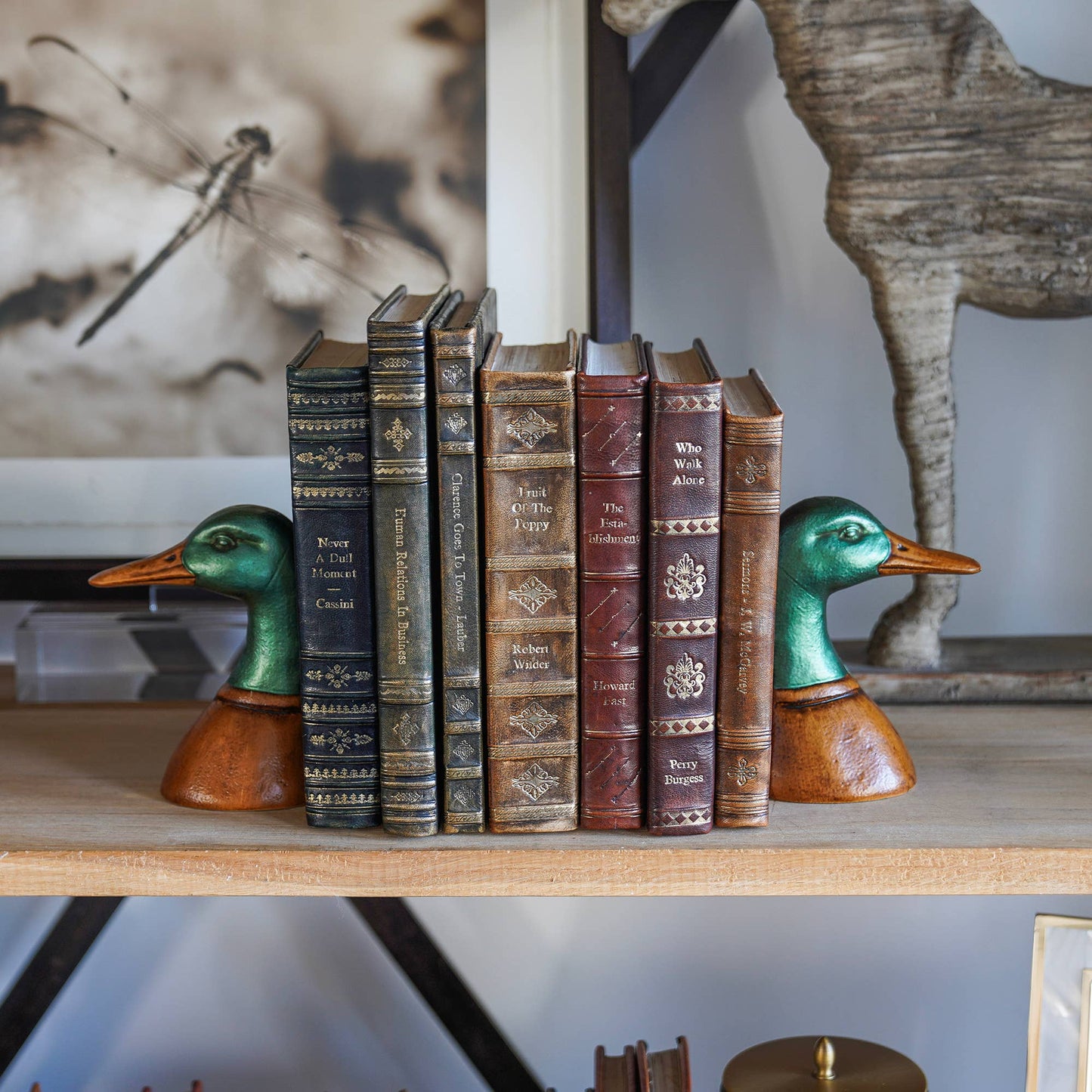 Duck Decorative Bookend Set