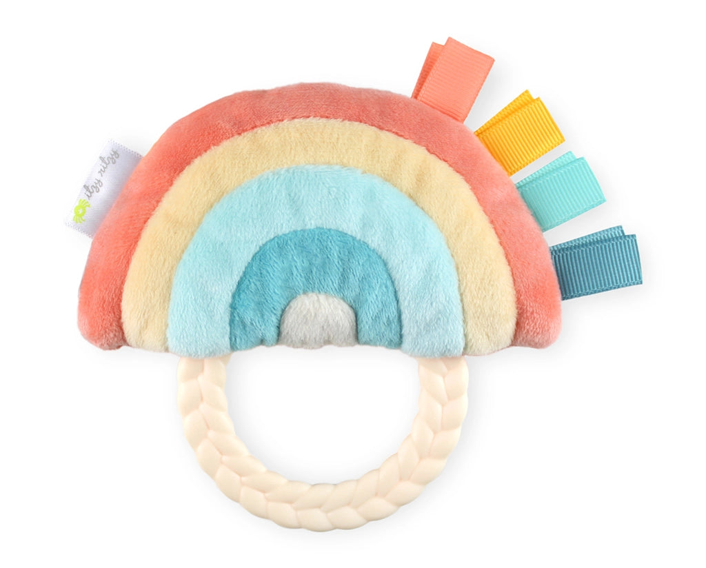 Rainbow Ritzy Rattle Plush Pal Teether