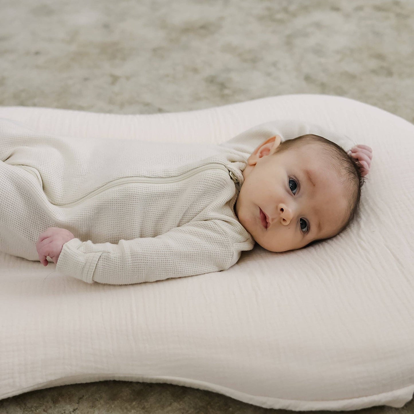 Lounger Curve Muslin Cover | Natural