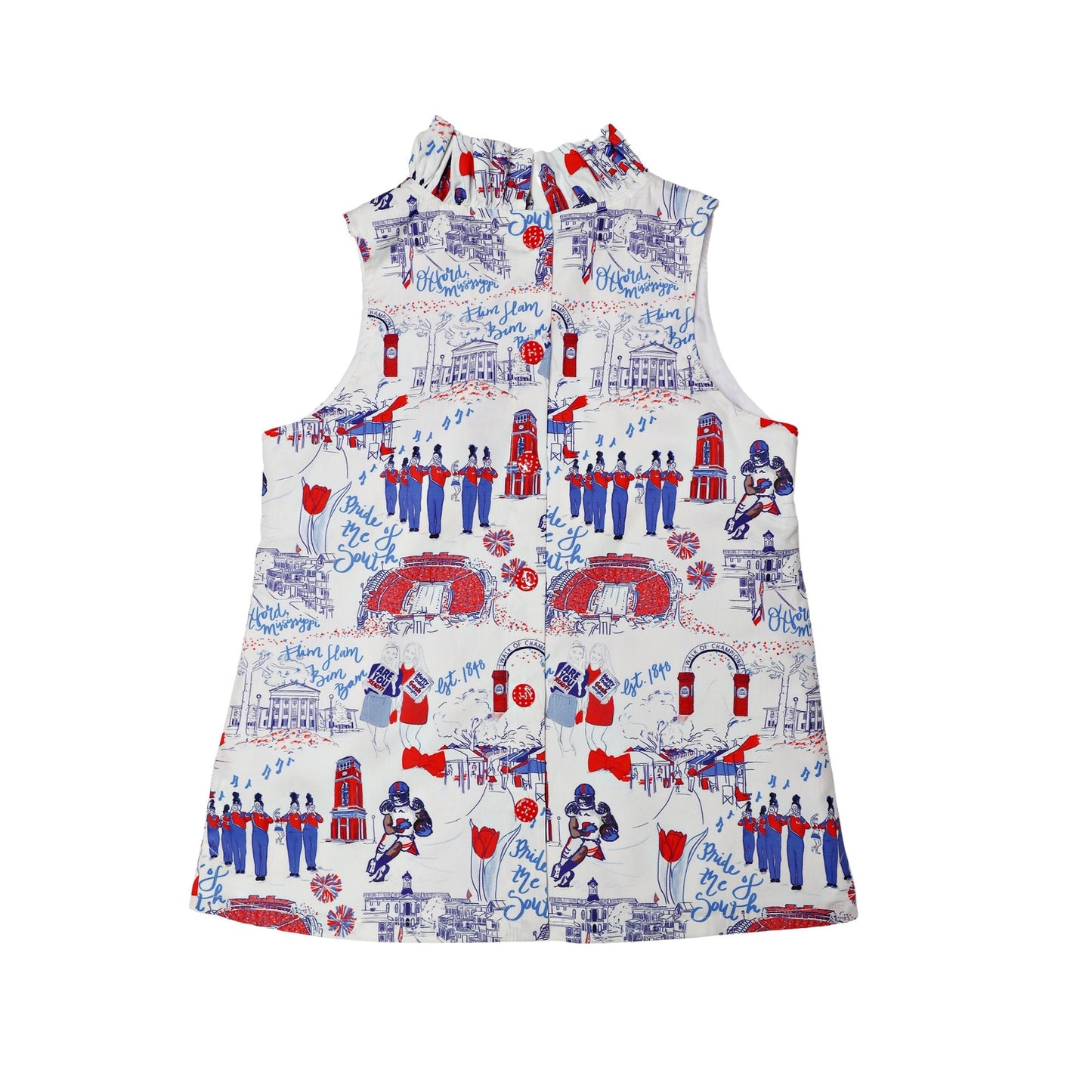 Ole Miss Toile Sleeveless Top