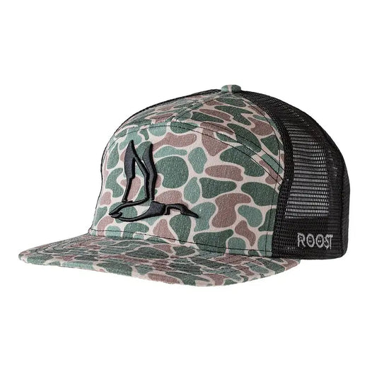 Roost Black & Camo 3D Puff Hat