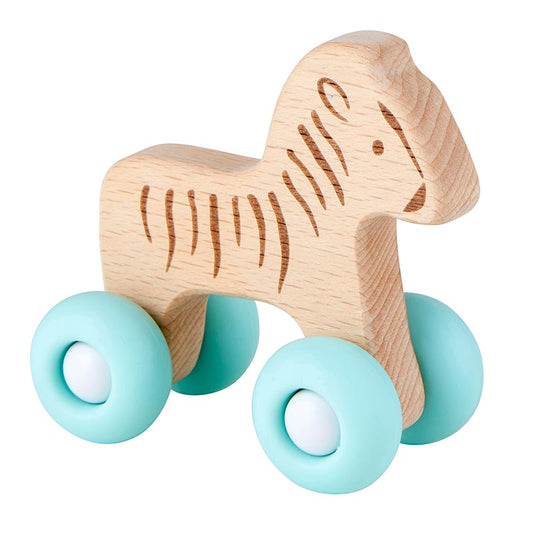 Zebra Wood Rolling Toy