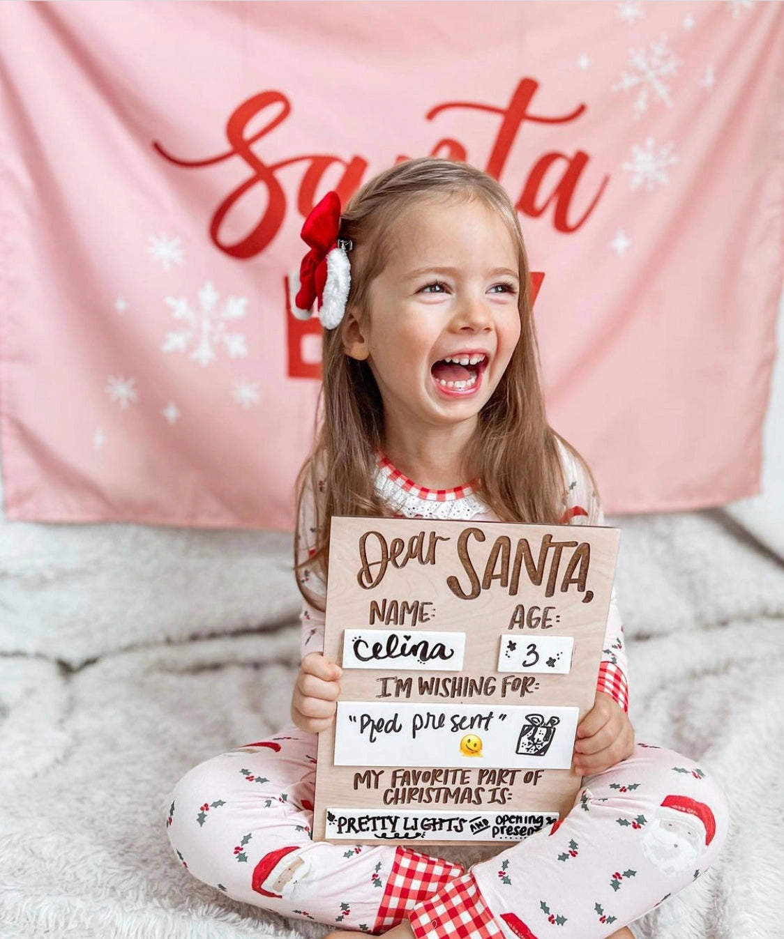 Santa Wishes Dry Erase Board