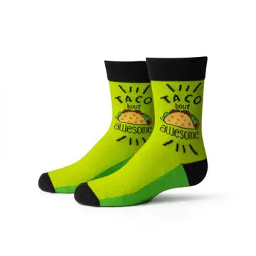 "Taco Bout Awesome" Kid's Printed Socks