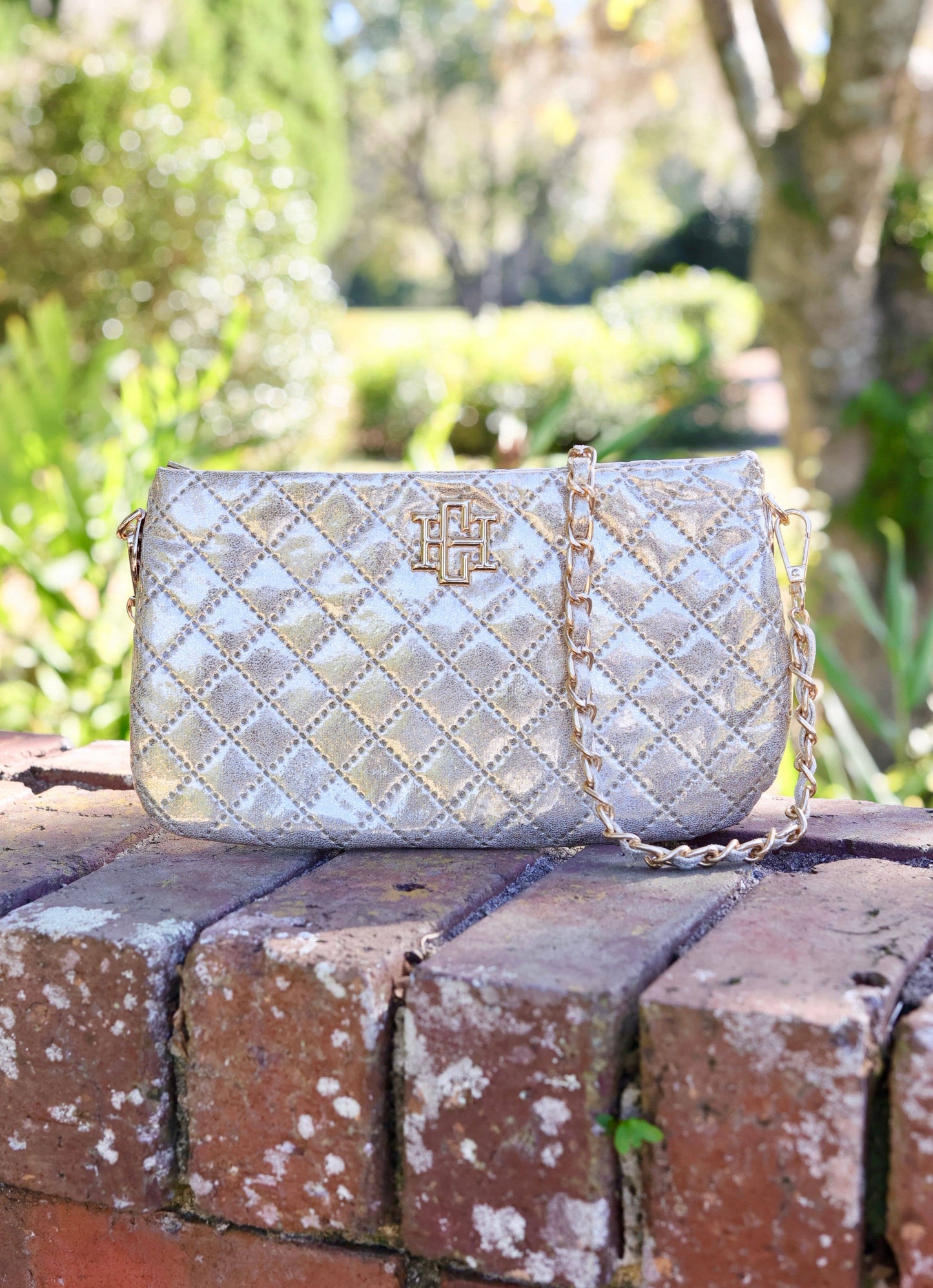 Livi Quilted Crossbody - Champagne Pop
