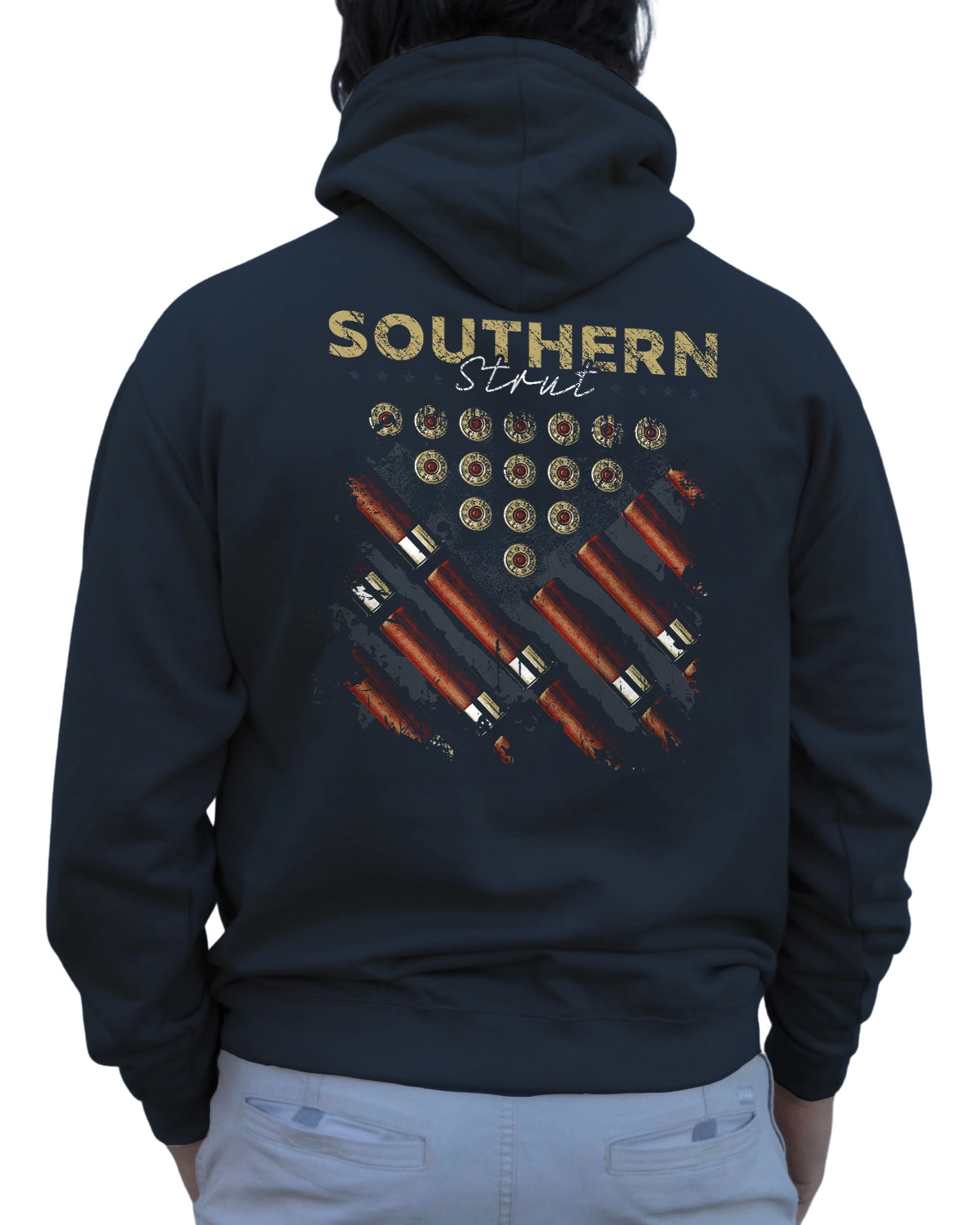 Southern Strut Navy Shotgun Shells Hoodie