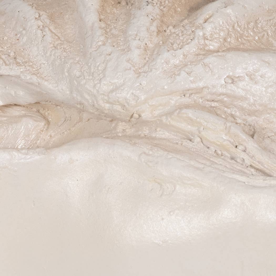 Ivory Polyresin Pearlized Clam Shell - 25 in.