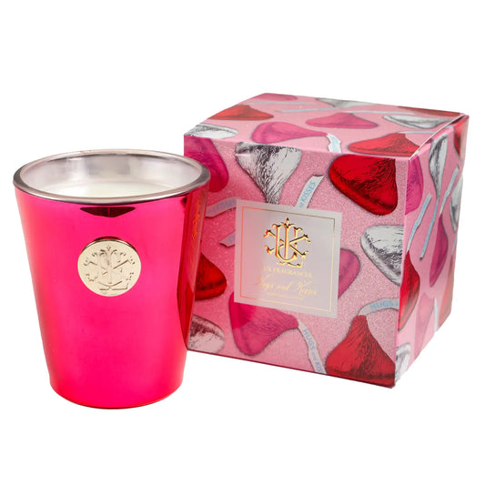 Lux Hugs and Kisses 8 oz Designer Box Candle