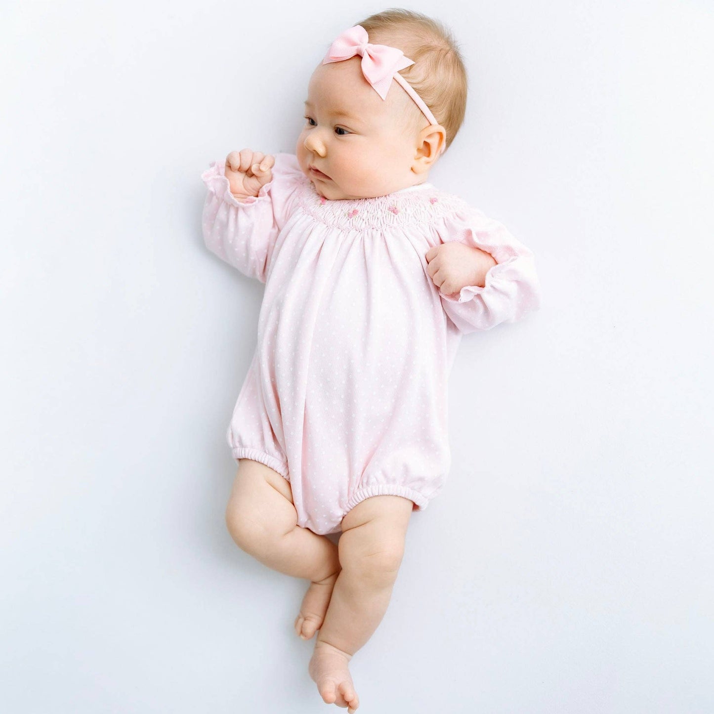 Mia's Classics Pink Bishop Long Sleeve Bubble