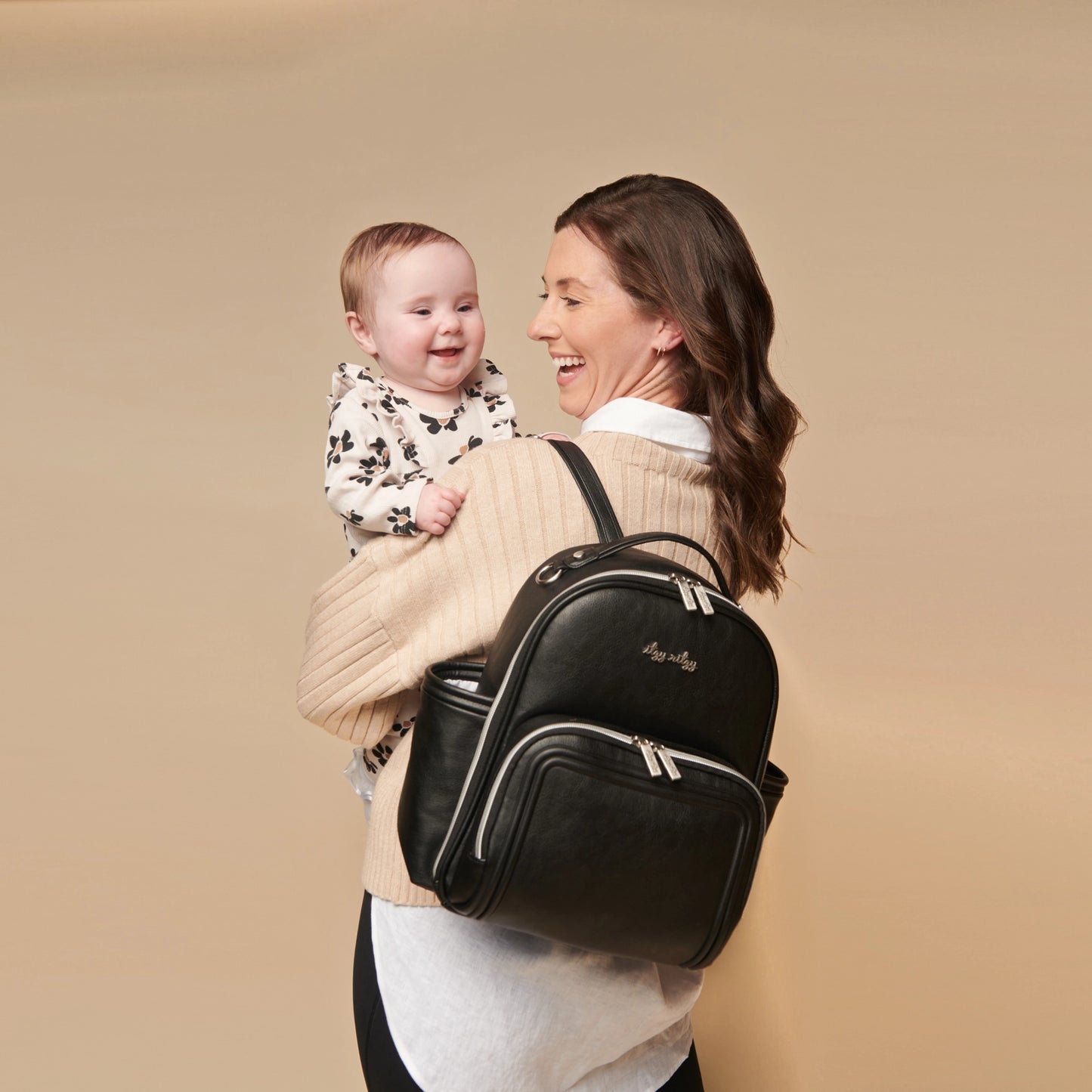 Noir Itzy Mini Plus Diaper Bag Backpack