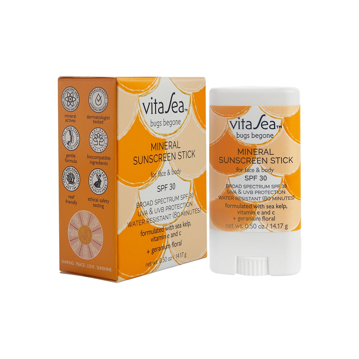 VitaSea Bugs Be Gone Mineral Sunscreen Stick SPF 30+