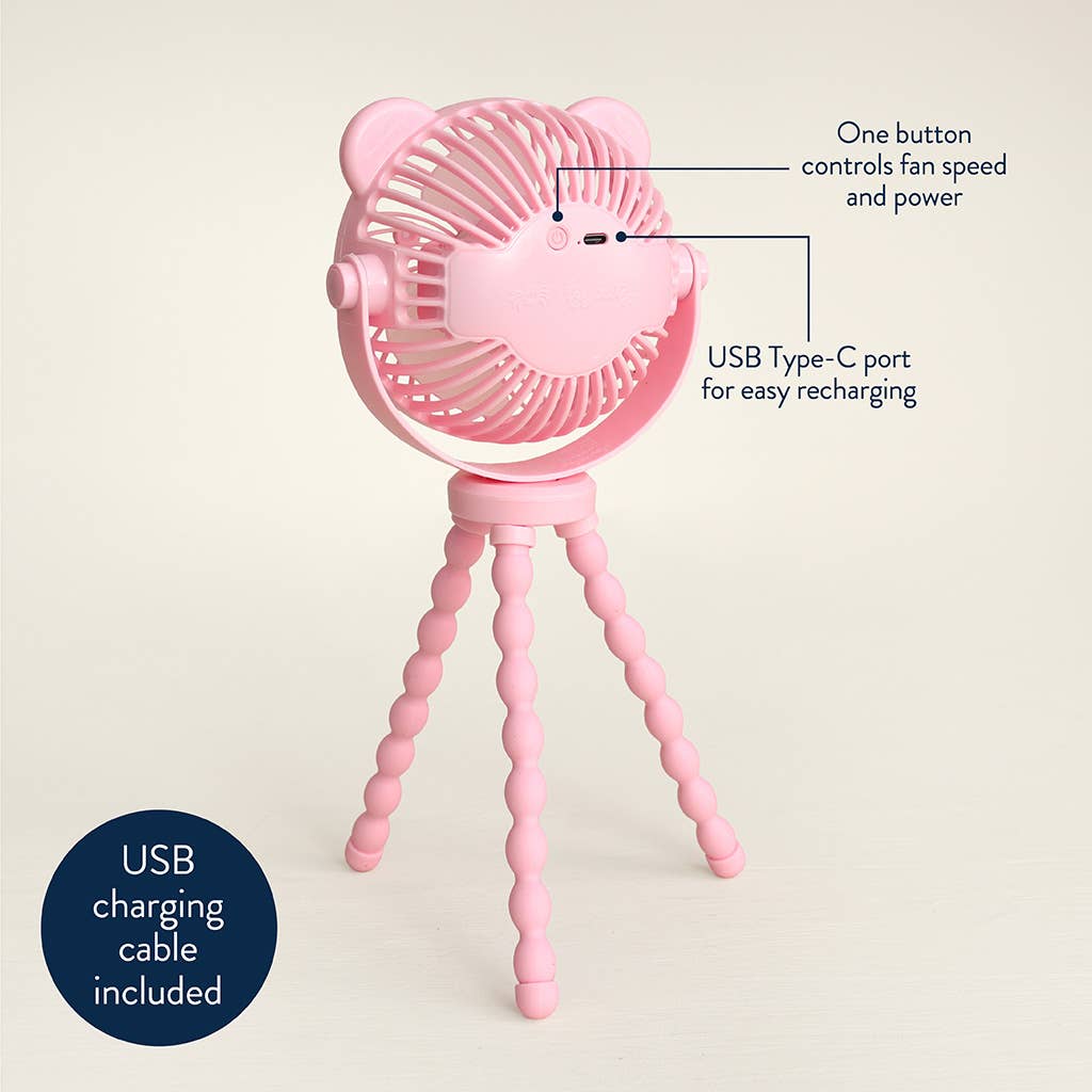 Itzy Breeze 3-Speed Stroller Fan™: Pink