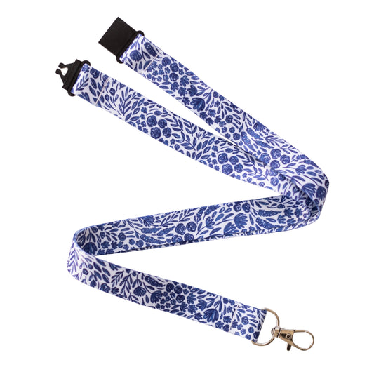 Porcelain Floral Breakaway Lanyard