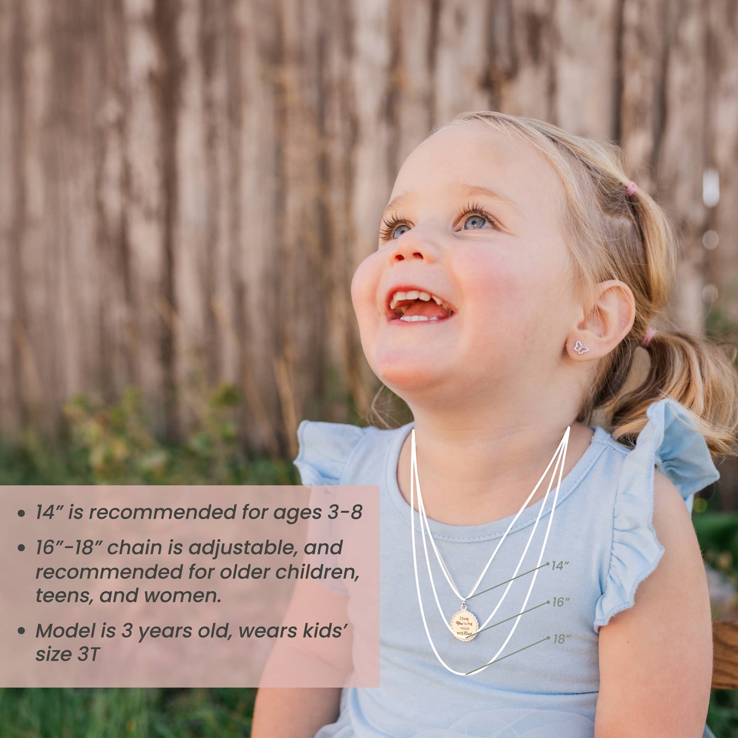 14K Gold-Plated Kids Cross Open Infinity Children's Necklace