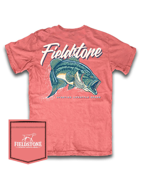 Fieldstone Coral Large Mouth Bass Tee