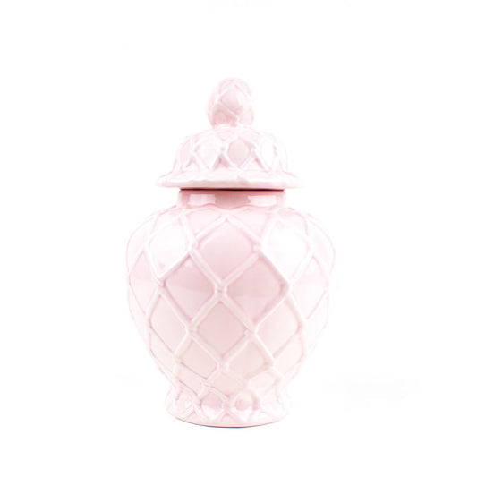 Large Light Pink Ginger Jar