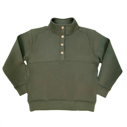 Pierce Olive Green Performance Pullover