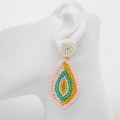 Pastel Seed Bead Earrings