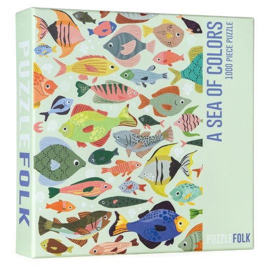 A Sea of Colors 1000 Piece Fish Puzzle