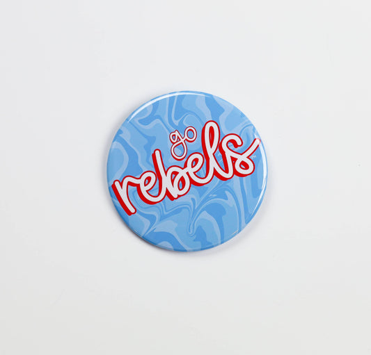 Ole Miss Game Day Buttons | Gameday Pins | College Football: GO REBELS SWIRL