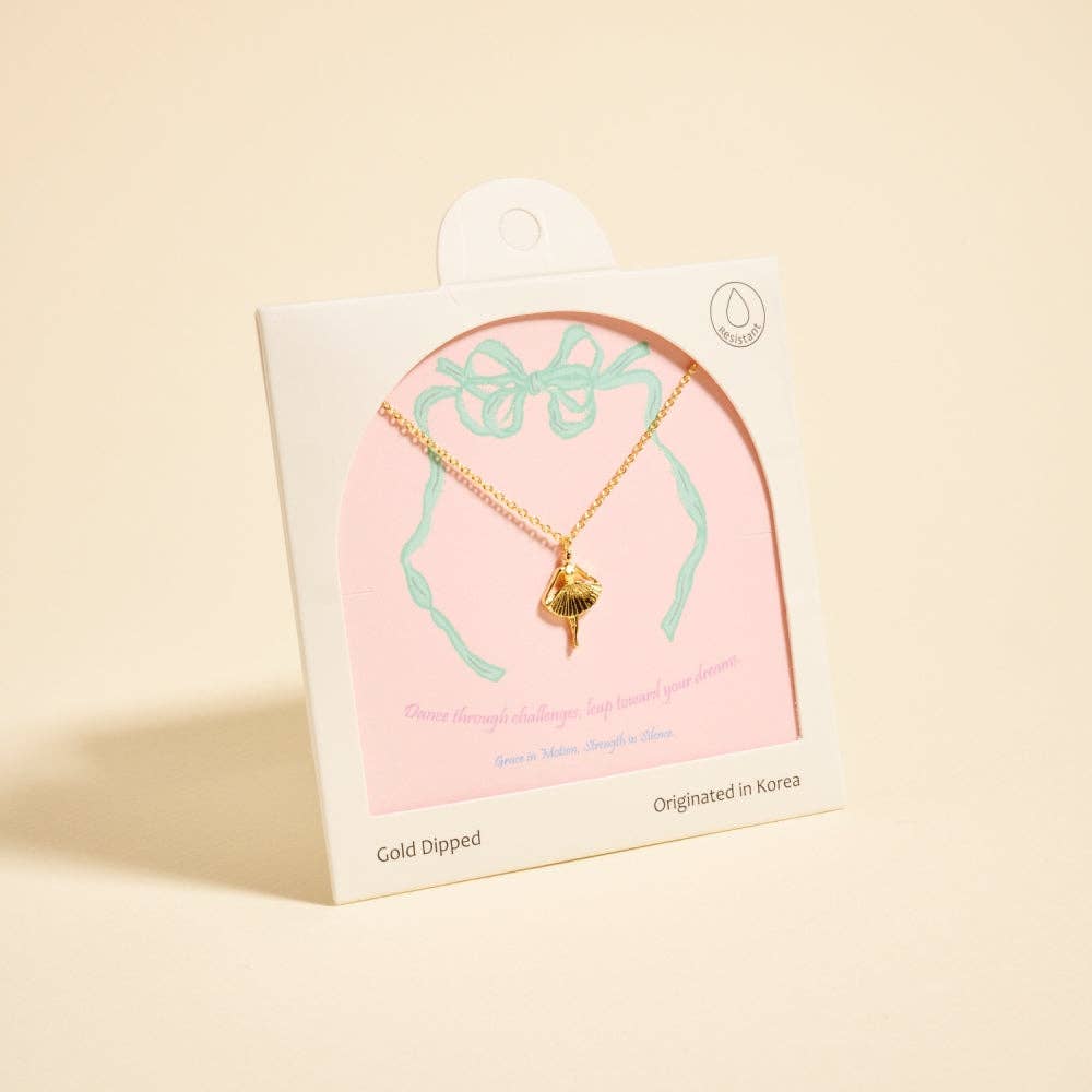 18K Gold Dipped Ballerina Necklace