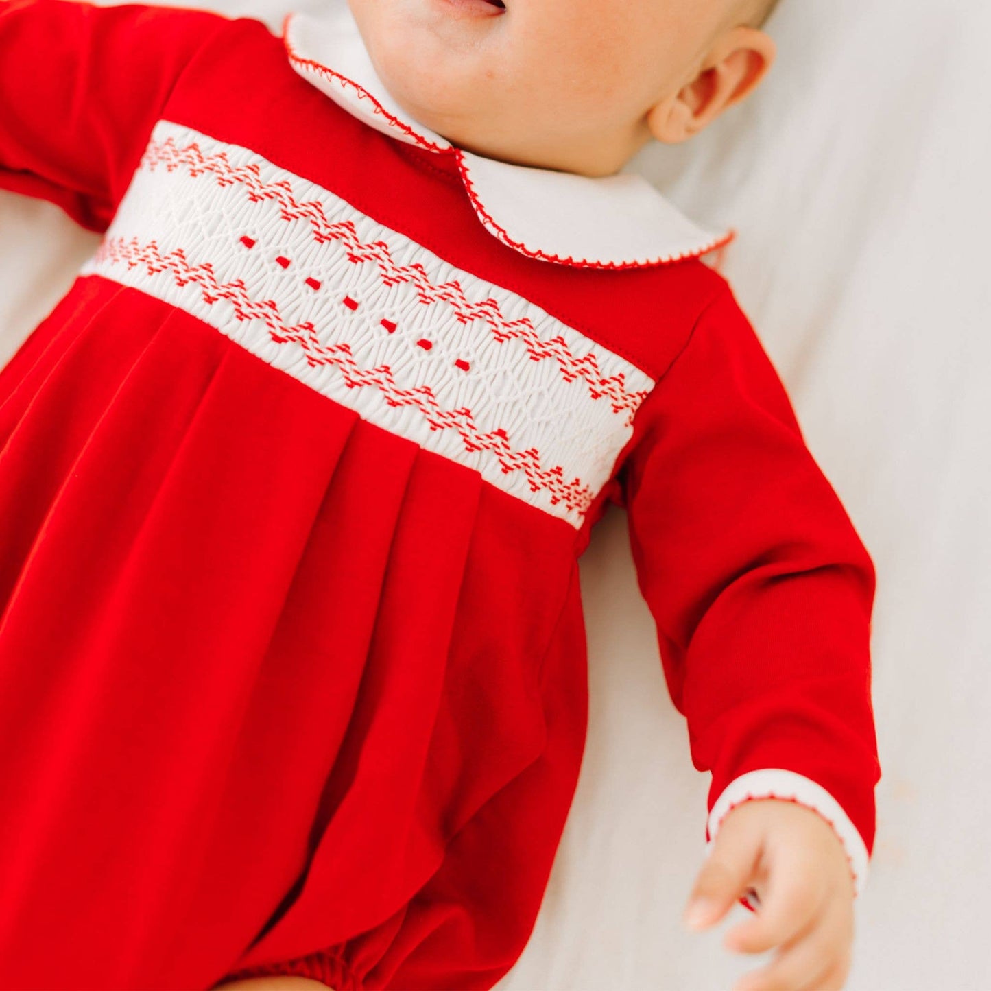 Chris Classics Smocked Long Sleeve Bubble