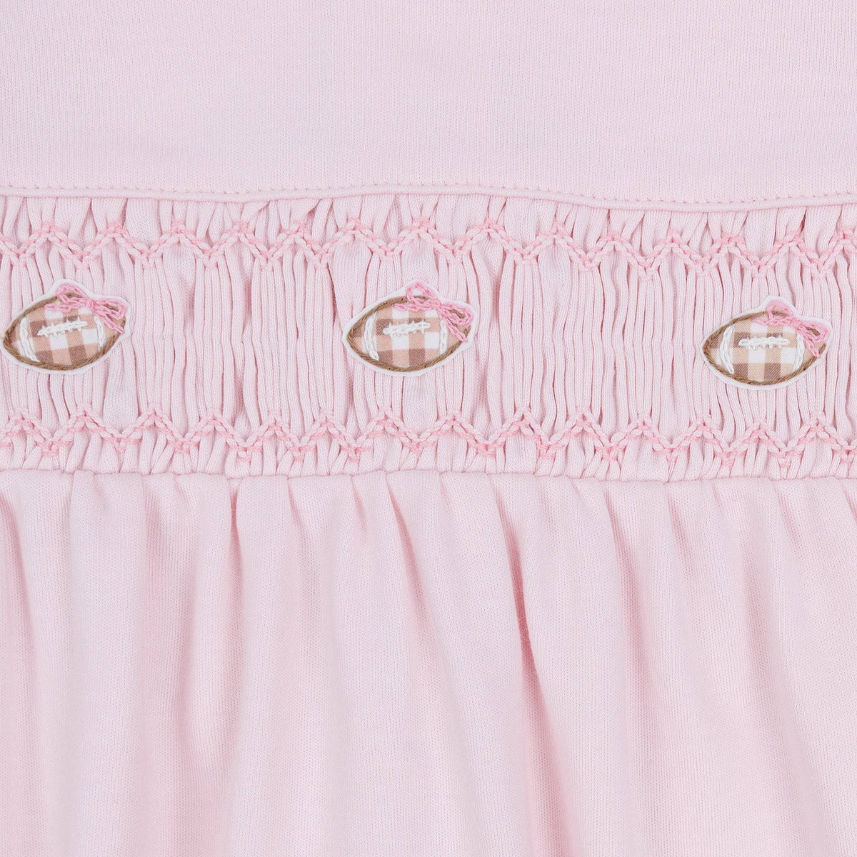 Pink Tiny Tailgater Smocked Bubble