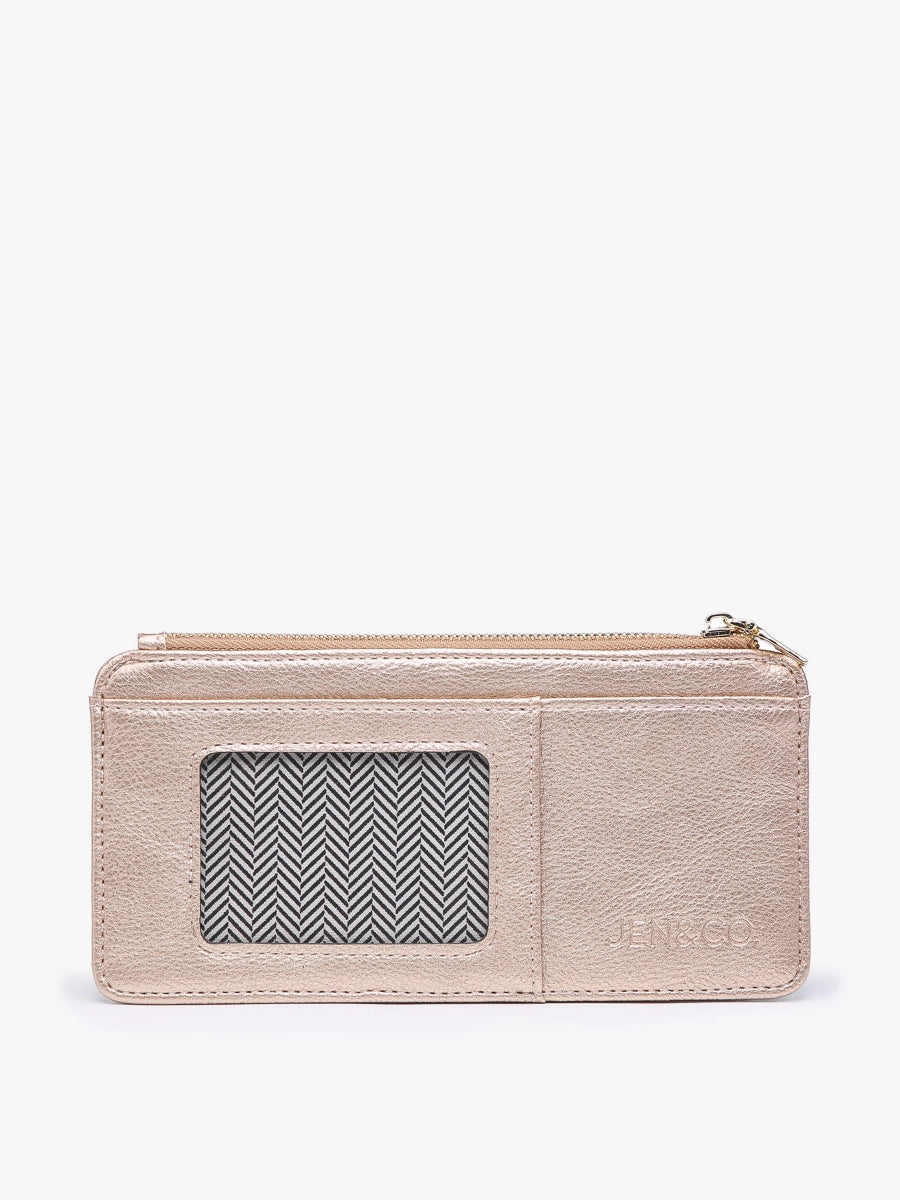 Rose Gold Saige Slim Cardholder Wallet