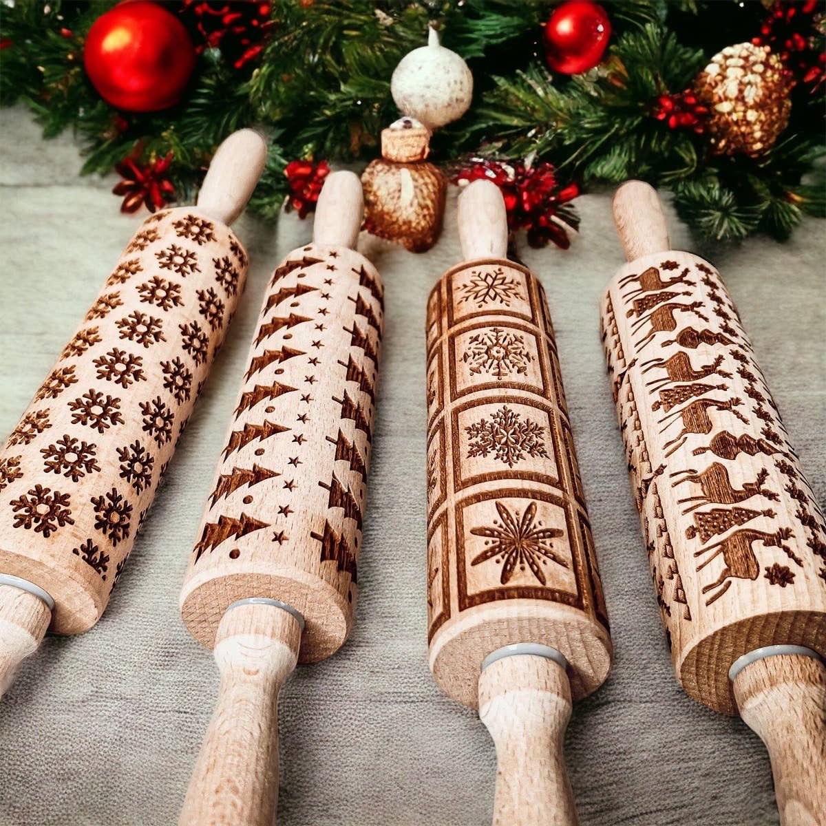 Snowflake Pattern Rolling Pin