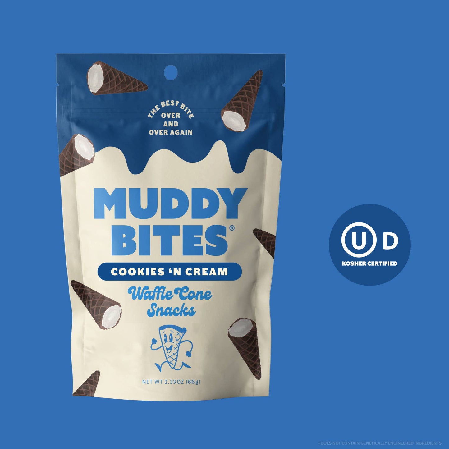 Muddy Bites Cookies 'N Cream Waffle Cones Snacks
