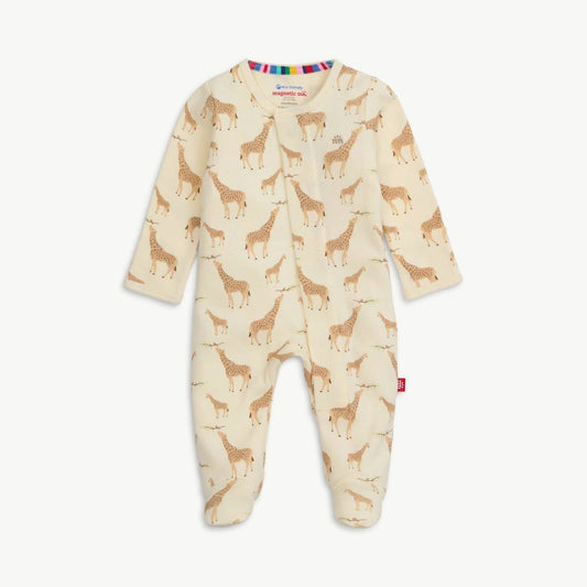 Cream Jolie Giraffe Magnetic Footie