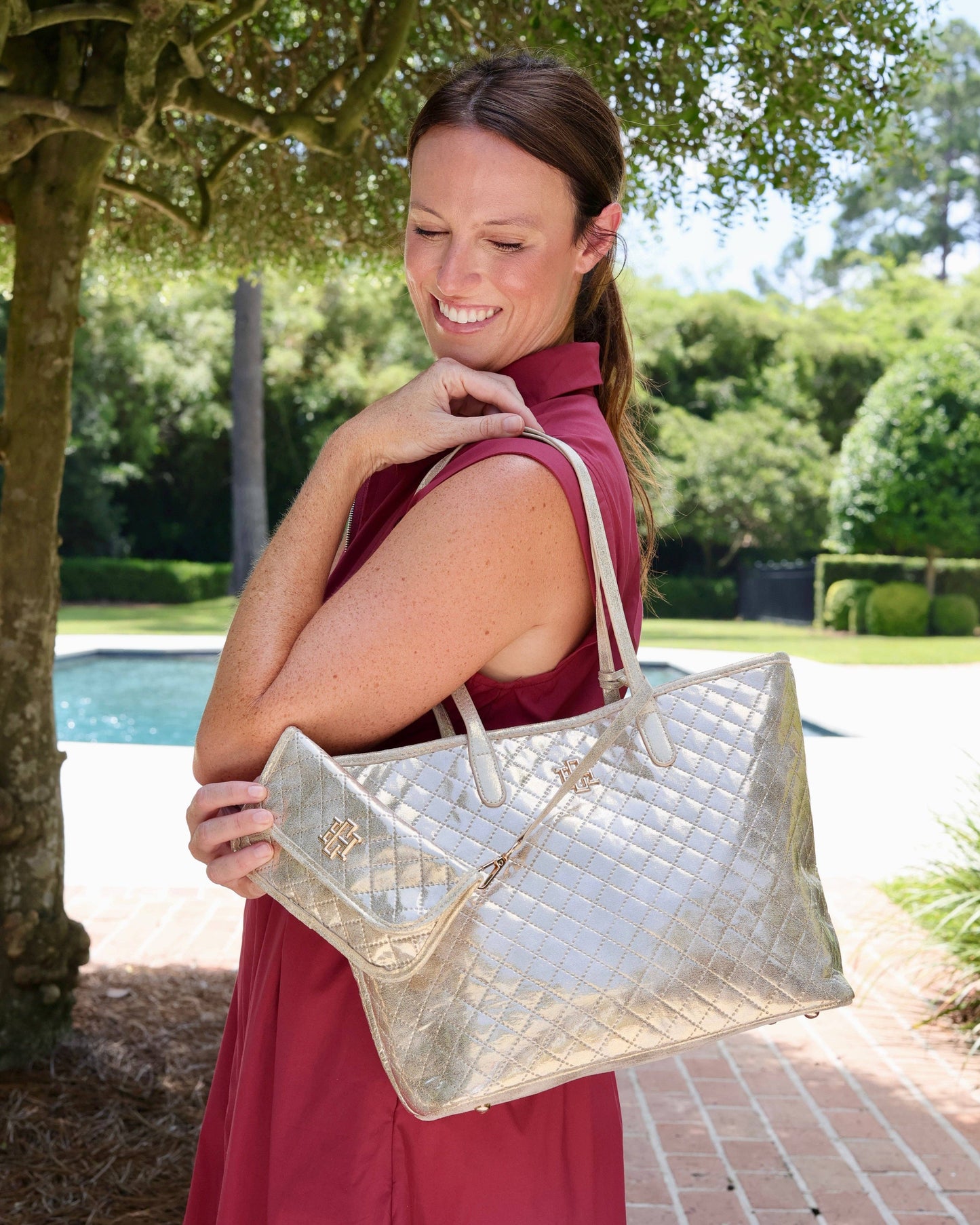 Sheffield Tote in Champagne Pop
