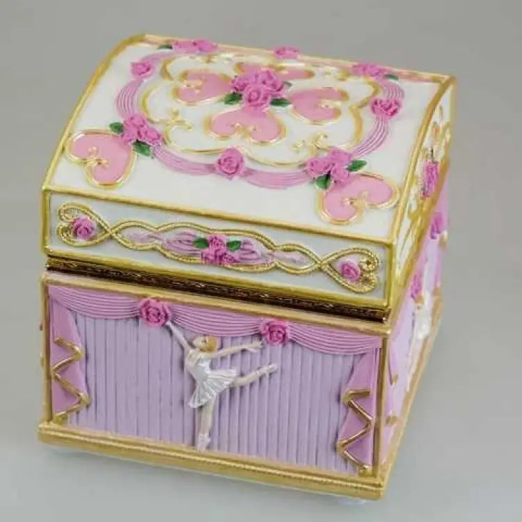 Ceramic Ballerina Keepsake Box