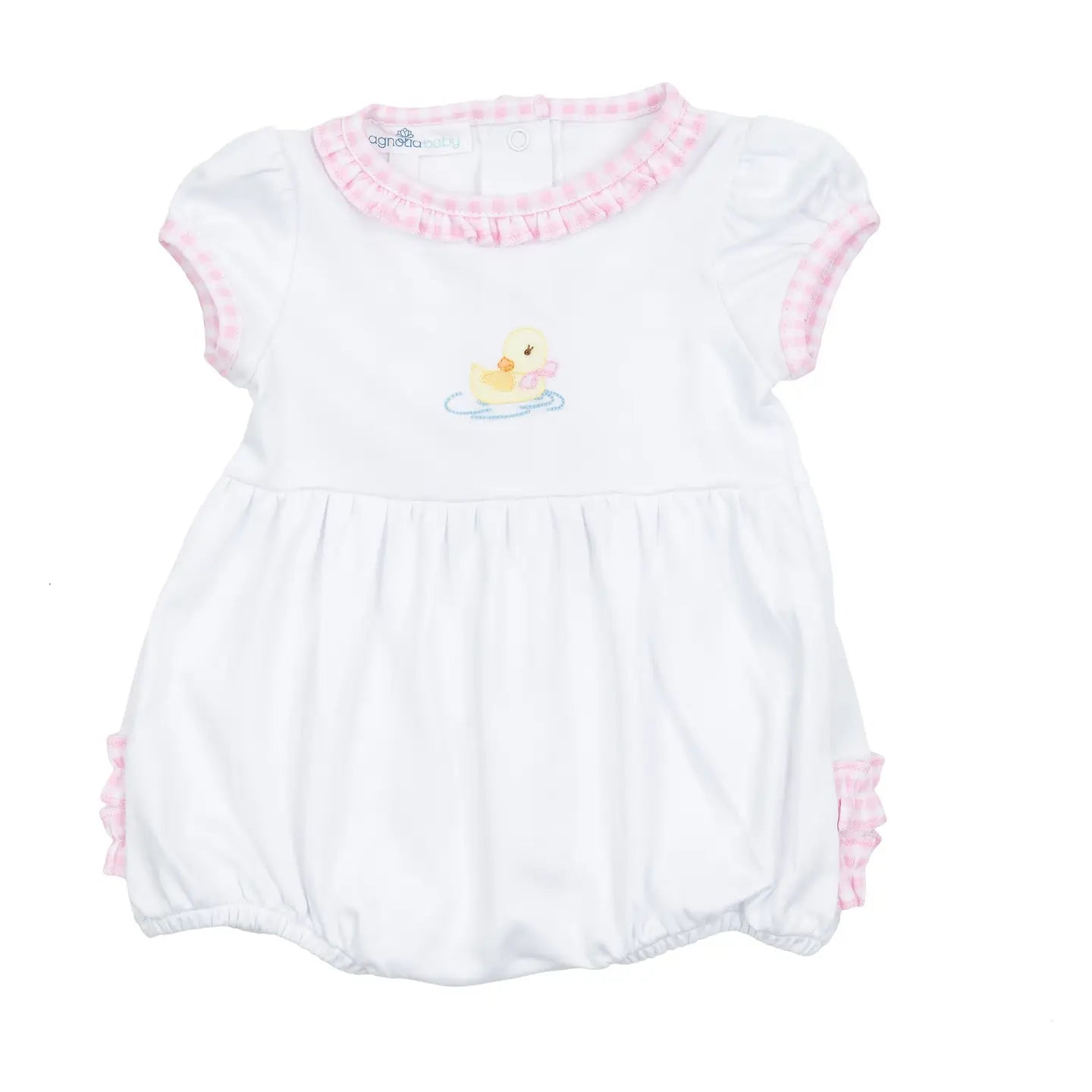Little Waddlers Pink Embroidered Duckling Bubble