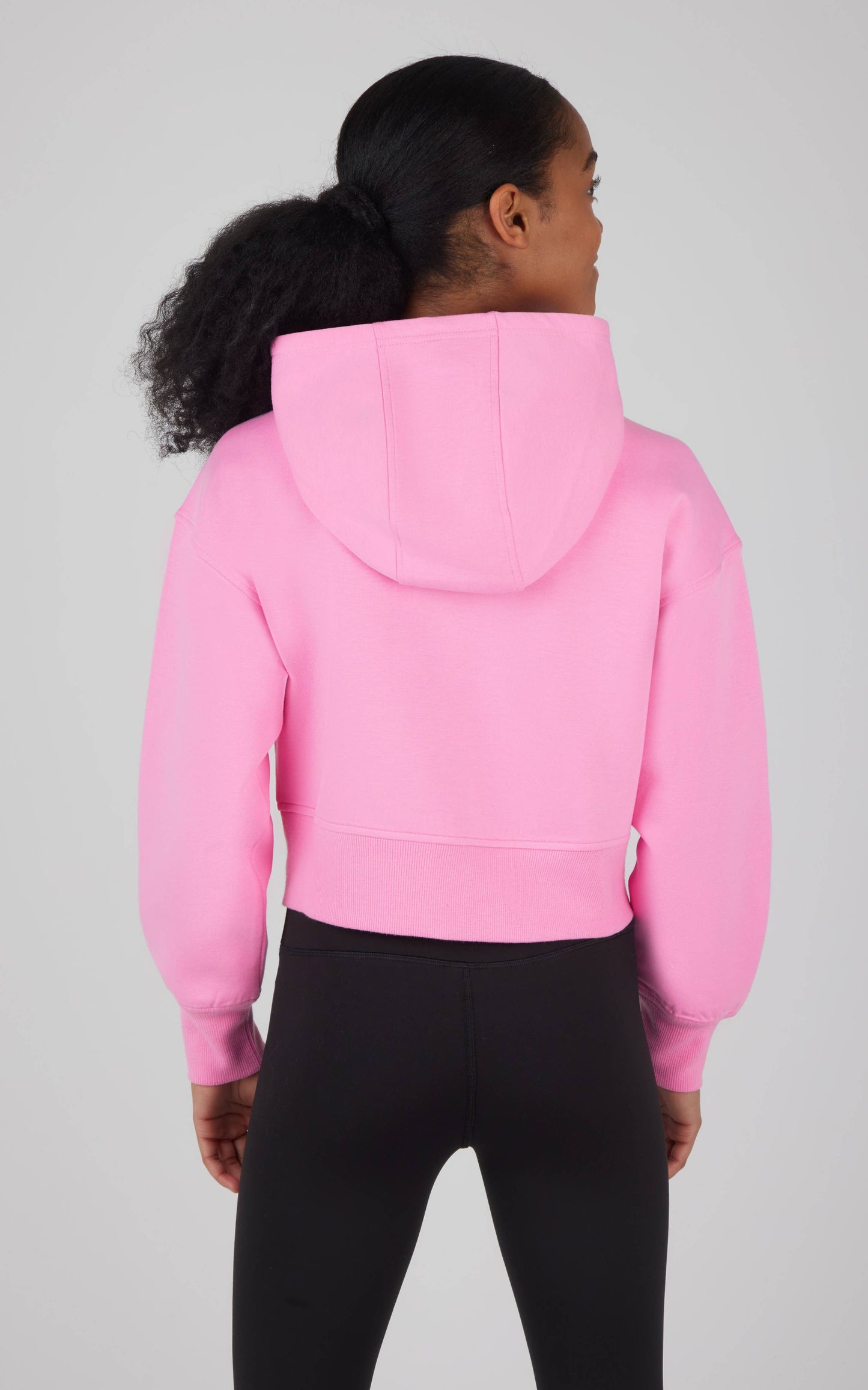 Pink Girls Scuba Full Zip Hoodie Jacket