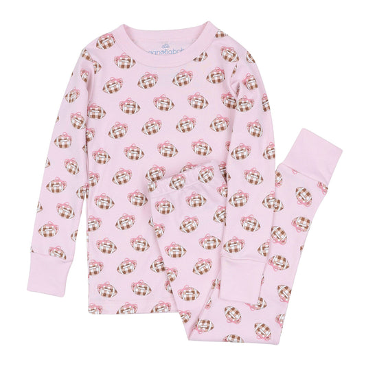Pink Tiny Tailgater Long Pajamas