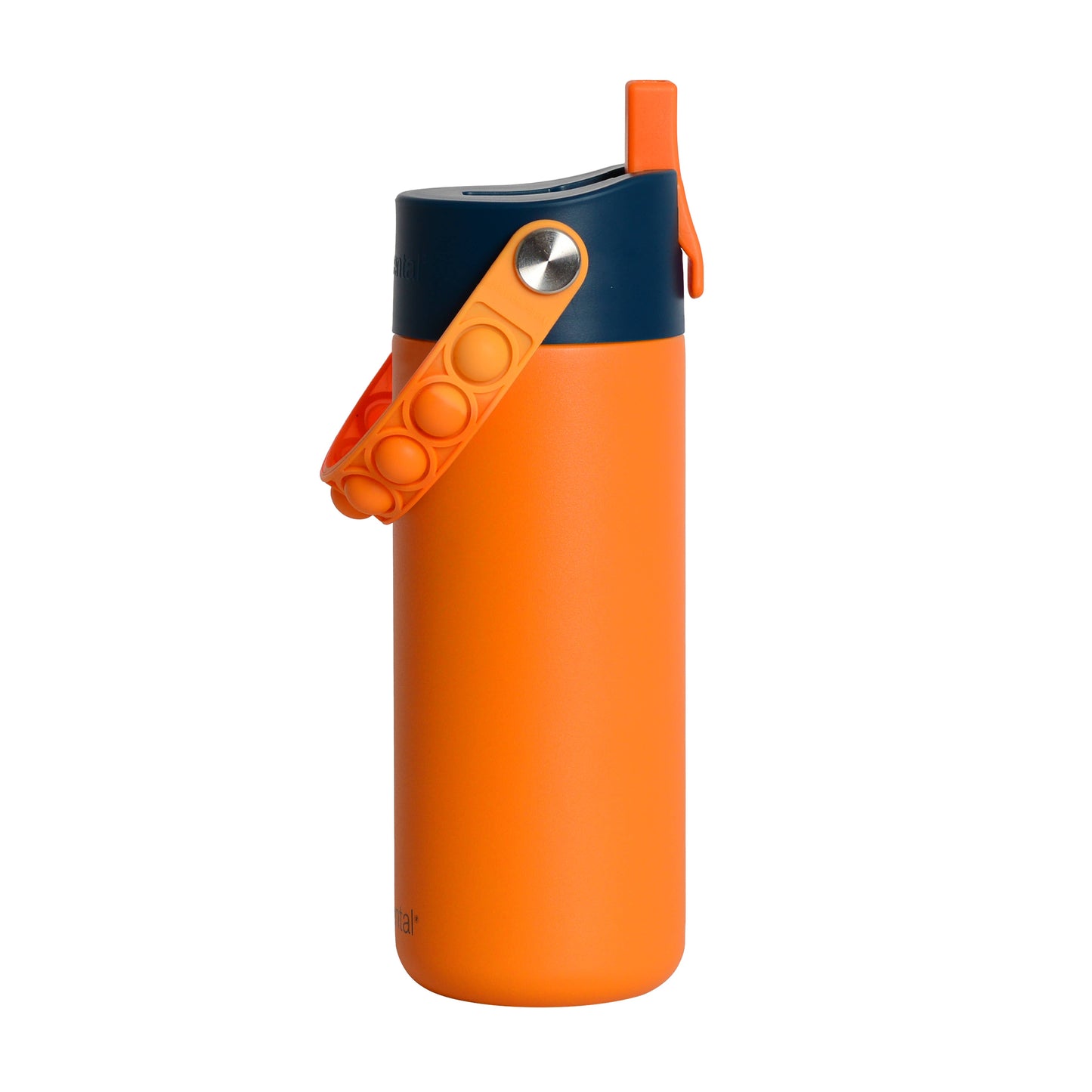 Kids Fidget Handle Water Bottle - Orange Tie Dye
