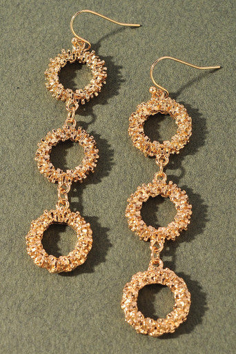Linked Together Gold Earrings