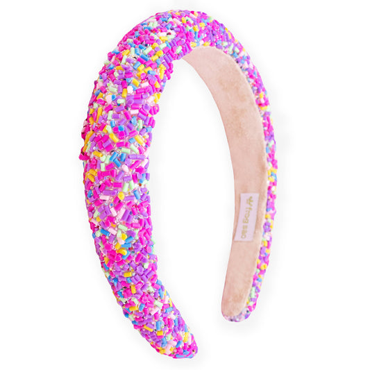 Girl's Purple Sprinkles Headband